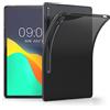 kwmobile Custodia Protettiva Tablet Compatibile con Samsung Galaxy Tab S8+ Plus / S7+ Plus Cover - Cover Trasparente Morbida Silicone Tablet nero/trasparente