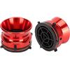 ciciglow 1 Paio di Adattatori per Hub Nab, Registratori a Nastro da Bobina a Bobina da 10 Pollici Adattatori per Hub Bobina Nab per Studer, per Akai, per Dispositivo Hub Nab in (Rosso)