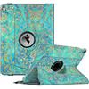 FINTIE Custodia per Nuovo iPad Air 10,5 (3ª Gen) 2019 / iPad PRO 10,5 2017 con Pencil Holder - Girevole 360 Gradi di Rotazione Cover Protettiva Case con Auto Sveglia/Sonno, Shades of Blu