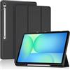 ProCase Cover Galaxy Tab S10 FE+ 13.1'' 2025 (SM-X620/ X626/ X626B) con Portapenne S, Custodia Protettiva in Morbido TPU -Nero