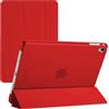 TechDealsUK Smart Case per iPad Pro 10.5 (2017) & Air 3 (2019) A2153, A2123, A2152, A1709, A1701, custodia magnetica con funzione di accensione/spegnimento automatico (rosso)