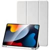 Palkitsee Custodia Cover Compatibile con iPad 9 8 7 Generazione (10.2 Pollici, 2021/2020/2019), Supporta la Carica di Pencil 2nd Gen, Auto Sveglia/Sonno (Grigio)