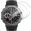Lutree per Amazfit T-Rex 3/ T-rex 3 Pro Vetro Temperato, 3 Pezzi | HD Durezza 9H Pellicola Protettiva, Anti-Impronte Anti-Graffio Senza Bolle Protezione Schermo