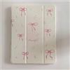 Yume Case Custodia a portafoglio rigida in pelle con cavalletto regolabile per Apple iPad 9 10,2 (9.5 generazione 2021) con simpatico nastro floreale e fiocco rosa