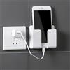 Generic 1 supporto da parete per telefono, in policarbonato adesivo, senza fori, adatto per bagno, cucina (bianco)