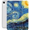 NAWVNMI Custodia Da 10,9 Pollici Per Ipad 10A Generazione 2022 Con Portamatite, Custodia Protettiva Leggera Con Supporto Ripiegabile In Tre Parti, Pittura Artistica Della Notte Stellata Di Van Gogh,