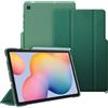 FINTIE Cover per Samsung Galaxy Tab S6 Lite 10.4 Pollici 2024/2022/2020 | con Portapenne - Sottile Leggero Case Posteriore Trasparente Cover con Auto Sveglia/Sonno, Verde Scuro