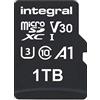 Integral Scheda di memoria SDXC da 1 TB, video 4K, alta velocità, velocità di lettura fino a 100 MB s e velocità di scrittura di 50 MB s V30 C10 U3 UHS-I A1