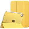 MoKo Custodia Protettiva Compatibile con Nuovo iPad Mini 6a Gen. 8,3 Pollici 2021, Case Leggero e Sottile, Semi-Trasparente, Auto Sveglia/Sonno, Giallo Nebbia