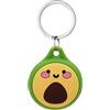 AXFEE Airtags in Silicone Lavabile, Porta Air Tag per GSP Apple | Airtag Cover per Chiavi Zaini e Animale, Portatile, Anti-graffio, Mantiene un Segnale Forte- Avocado