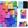 AsWant Cover Custodia per Samsung Galaxy Tab A9+ / A9 Plus 11 Pollici 2023 SM-X210/ X215/ X216 con Funzione di Stand Pelle PU Custodia (Cubo)