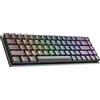 Ranked G65 Guardian 65% | Low Profile | Telaio in Alluminio | Hot Swap | 68 Tasti RGB | Cavo USB | Per Mac, PC Windows | QWERTY ANSI US (Nero, Gateron Low Profile Blue)