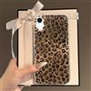 Generic Compatibile con iPhone XR, custodia protettiva antiurto in poliuretano termoplastico con stampa leopardata e ghepardo, design retrò, antiurto, in poliuretano termoplastico, con glitter, colore oro