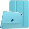 TiMOVO Cover per iPad Air 11 M4/M3/M2, Air 5a/4a 10,9, Azzurro | Retro in PC, Rigido Semi-Trasparente, Auto Sveglia/Sonno