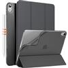 MoKo Cover per iPad Air 11 (M4/M3/M2 2026/2025/2024), Grigio Siderale | iPad Cover in TPU e Pelle PU Semi-Trasparente Sostegno Supporto Sottile con Morbido TPU Cover con Auto Svegliati/Sonno