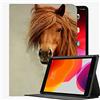 YENDOSTEEN Per iPad Mini 1 2 3 custodia (modello Old Model A1432 A1490 1455), Cavallo Head Head Eyes Case Slim Cover per iPad iPad Mini 7,9 pollici
