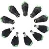 DZYDZR 5 Paio Femmina e Maschio DC Jack Connettore 2,1 mm x 5,5 mm per Adattatore di Potenza, LED, Fotocamera CCTV e altro ancora