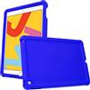 TECHGEAR Custodia Protettiva Progettata per iPad 10.2 9/8 /7 Generazione (2021/2020/2019), Cover Antiscivolo in Silicone Morbido e Resistente Con Pellicola Protettiva, Idiale per bambini [Blu]