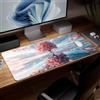 Generic Tappetino da scrivania in pelle albero, tappetino per mouse artistico colorato grande, impermeabile, protettivo e copertura per desktop per computer, tastiera da gioco, decorazione in similpelle per