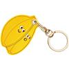 AXFEE Airtags Portachiavi in PU Pelle, Porta Air Tag per GSP Apple | Airtag Cover per Chiavi Zaini e Animale, Portatile, Anti-graffio, Mantiene un Segnale Forte- Banana
