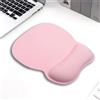 Generic Tappetino per mouse con supporto per il polso in gel, comodo tappetino per mouse con superficie liscia per poggiapolsi e base antiscivolo in PU per ufficio e casa, computer, 23,9 x 20,6 cm, rosa
