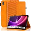 Vkooer Custodia for Lenovo Tab P11 Gen 2 / Pad Plus 2023 11,5 Pollici Cover (Modello TB350) Custodia Protettiva Pelle PU Flip Tasca Case con Supporto Funzione e Slot per Schede, Arancione