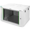 Digitus DN-19 07-U-EC Armadio di rete 19 pollici 7 U - montaggio a parete - profondità 450 mm - carico massimo 60 kg - Dynamic Basic - porta in vetro - grigio, 7 UNITA'