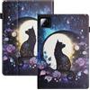 LSPCASA Protettiva Cover Compatibile Con Xiaomi Pad 7/Pad 7 Pro 11.2 Pollici PU Materiale Cover Pad 7/Pad 7 Pro Con Slot Per Carte TPU Custodia, Gatto