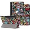 DINGGUAGUA Custodia per Samsung Galaxy Tab S10 Ultra /S9 Ultra /S8 Ultra 14.6 Zoll SM-X920/X926B/X910/X916B/X918U/X900/X906 Tablet,Cover con Funzione Supporto e Auto Sveglia/Sonno,Graffiti