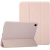 Vaitasy Custodia per Samsung Galaxy Tab A11+ Plus: Sottile e Leggera Stand a Triplo Piegamento Custodia con Retro in TPU Flessibile per Ufficio e Uso Quotidiano - Rosa Chiaro