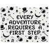 JXGZSO Alice Fairy Tale Fans Gift Every Adventure Requires A First Step Tappetino per mouse Wonderland Movie Lover Gift (Every Adventure MP UK)