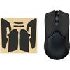 kwmobile Nastro Antiscivolo per Mouse da Gioco Compatibile con Razer Viper 8k HZ Griptape - Facile da Applicare e Sottile - 0,5 mm - nero