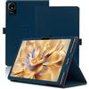 Envibe Custodia per Bmax MaxPad i13 13.3 Pollici, Cover Tablet Bmax MaxPad i13, Copertura Protettiva Pieghevole con Supporto per Matita e Cinturino da Polso, Protezione Completa. (Blu)