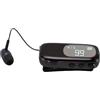 aqxreight Cuffie con Clamp/Holder con Display LCD Cuffie Ergonomiche per Chiamate di Lavoro e Guida, Microfono Retrattile, Portata Stabile di 10 M, Avvisi Vocali Chiari (#1)