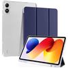 CiimWaa Custodia per Xiaomi POCO Pad M1/ Redmi Pad 2 Pro 12.1 Pollici, Ultra Sottile con Cover Leggero Supporto Leggero PU Case, Auto Sleep/Wake Protettiva Smart Cover, Blu scuro