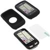 foto-kontor Cover protettiva + film compatibile con Garmin Edge 1000 Edge Explore 1000 in silicone nero