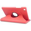 REY Custodia in similpelle girevole a 360° per SAMSUNG GALAXY TAB A7 10.4 (SM-T500 - T507 - T505), Custodia protettiva, Rosso