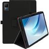 Haofun Custodia Cover Compatibile con DOOGEE U13, Sottile Leggero Cover con Cinturino da Polso, Custodia Magnetico in PU Case con Multi-Angolo Regolabili, Nero