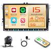 Ohradio Autoradio Android 15 9 per VW Golf Wireless CarPlay | 4+128G. Anche per Passat, Tiguan, Polo, Caddy, Seat Leon, Toledo, Skoda Fabia. Android Auto, FM/RDS, Retrocamera, MIC