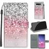 TOMYOU Cover per Samsung Galaxy S10 Plus, argento e rosa | Antiurto Protettiva Portafoglio, Slot per Schede, Magnetica, Custodia in Pelle PU, Libro Flip,Funzione Stand