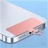 Generic Cordino universale in metallo per cellulare, ultra sottile, in acciaio inox, parte di ricambio (oro rosa)