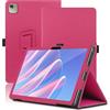 Envibe Custodia per Acer Iconia Tab A11-21M 11 Pollici, Cover Tablet Acer Iconia Tab A11-21M, Copertura Protettiva Pieghevole con Supporto per Matita e Cinturino da Polso, Protezione Completa. (Rosso)