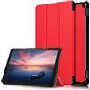 Kepuch Custer Cover per Fire HD 10 2021/10 Plus,PU-Pelle Case Custodia per Fire HD 10 2021/10 Plus - Rosso
