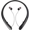 VBESTLIFE Auricolari Bluetooth 5.3 Retrattili con Archetto da Collo, Cuffie Stereo Wireless con Cancellazione del Rumore IPX5 Resistenti Al Sudore, Batteria 24 Ore, con Microfono per (BLACK)