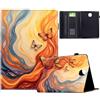 Generico DayQiQiPu Cover per Samsung Galaxy Tab S2 SM-T710/T713/T715/T719 (8,0 Pollici) in pelle PU Custodia con Supporto a Portafoglio Caso Serie Fantasia Cromatica Ribaltabile Guscio e Auto Wake/Sleep, 04