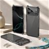 Generic XDcase - Custodia per cellulare Candy fai da te staccabile con foro per cordino antiurto per iPhone 17 Pro (nero trasparente)