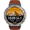 Reiteag Sekoda Gps Sports Smartwatch Doppia Frequenza, Oltre 170 Dati Su Fitness E Salute, Durata Della Batteria Di 15 Giorni, Frequenza Cardiaca E Spo₂, Impermeabile, (Arancione)