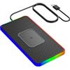 Generic Pad di ricarica wireless per auto - Fastcharger antiscivolo- Caricatore da auto QI, supporto di ricarica rapida supporta la ricarica wireless per auto