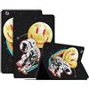 Generico DayQiQiPu Custodia per Huawei MediaPad M3 Lite (CPN-W09/L09/AL00L) 8,0 Pollici in Pelle PU Serie Motivo Astronauta Custodie Protettiva, Cover Ultra-Sottile con Supporto a Flip e Auto Wake/Sleep,01