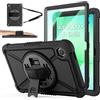 ZtotopCases Cover per Samsung Galaxy Tab A9+/A11+ 11 Pollici 2023/2025 | Supporto 360° & Cinturino Mano, Tracolla Regolabile, Telaio PC+TPU Anticaduta, Protezione Schermo, per Tab A9+/A11+, Nero